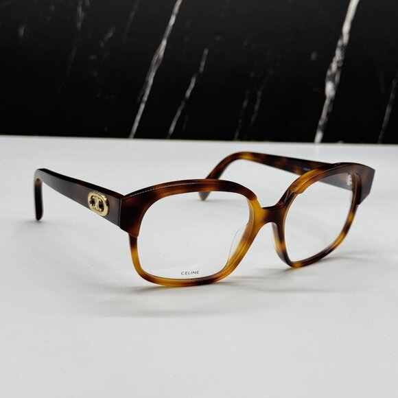 NEW CELINE CL50074I 053 WOMEN HAVANA BROWN EYEGLASSES CELINE CL50074I - Picture 1 of 10
